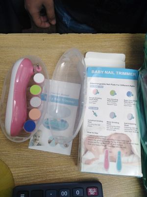 Glopole Baby Nail Trimmer File with Light Battery Operated Safe Electric Nail Clippers Kit (AA) - Pink_img_4