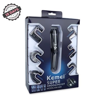 Kemei KM - 600 Professional Hair Trimmer 6 In 1 Hair Clipper Shaver Sets Electric Shaver Beard Trimmer Hair Cutting Machine_img_2