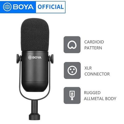 BOYA BY-DM500 Dynamic XLR Podcast Microphone_img_1