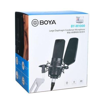BOYA BY-M1000 Professional Large Diaphragm XLR Condenser Microphone (3 Polar Patterns)_img_1