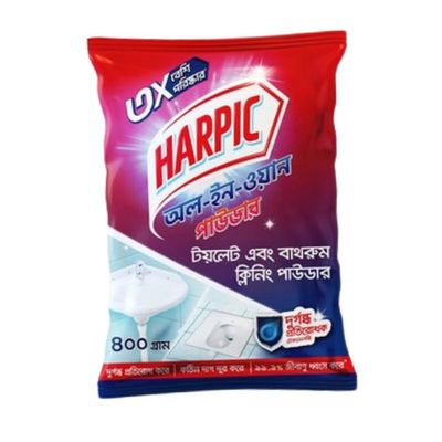 Harpic All-In-One Toilet & Bathroom Cleaning Powder 400gm(হারপিক অল-ইন-ওয়ান টয়লেট এবং বাথরুম ক্লিনিং পাউডার)_img_0