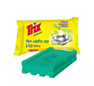 Trix Dish Washing Bar Lemon 125 gm_img_0