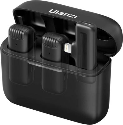 Ulanzi J12 Dual Wireless Microphone For iPhone With Charging Case_img_0