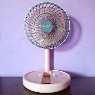 JY-2215 JYSUPER Professional Rechargeable Fan With LED Light_img_0