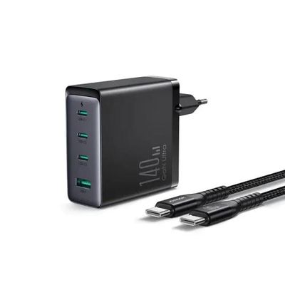 JOYROOM GaN Ultra JR-TCG05EU 140W 3C1A Fast Charger With C To C Cable_img_0