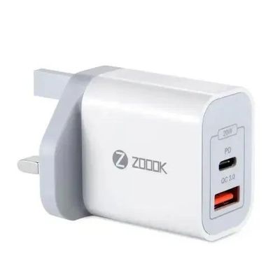 ZOOOK Bolt Charge Duo 20 USB 2 Port Fast Charger_img_1