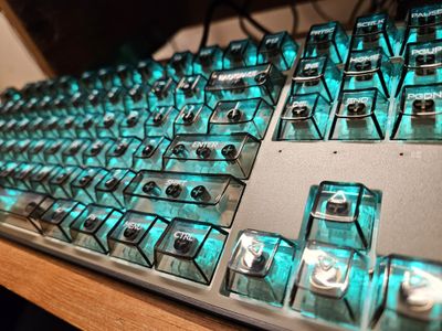 Crystal Keycap - Transparent Black Cherry Profile - 132 Keys_img_2