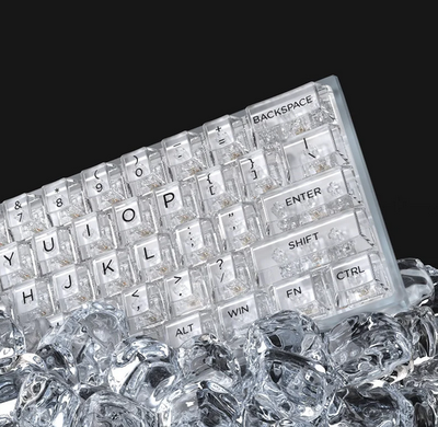 Transparent Clear Crystal Keycap Cherry Profile 132 Keys_img_0