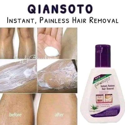 Instant, Painless Hair Removal, QIANSOTO brand Natural extraction reduces face hair and body hair natural extraction Painless hair removal essence_img_2