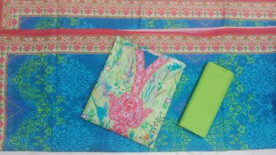 Unstitch Digital ari cotton three pcs for women_img_1