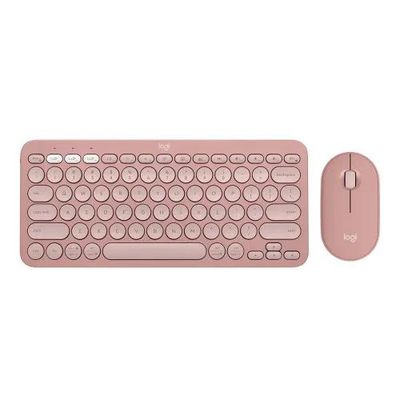 Logitech Pebble 2 Wireless Keyboard & Mouse Combo Tonal Rose Color_img_0