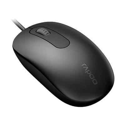Rapoo N200 Wired Optical Mouse – Black Color_img_0