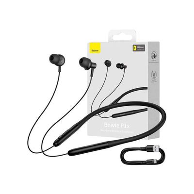 Baseus Bowie P1x Neckband – Black Color_img_0