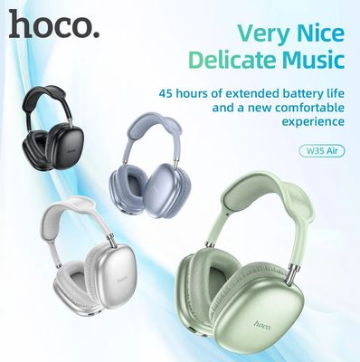 Hoco W35 Air Wireless Headphone- Green Color ._img_1