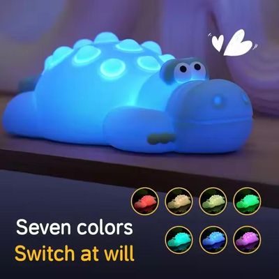 7 Color Crocodile Shape Silicone Night Light Toy for Kids_img_5