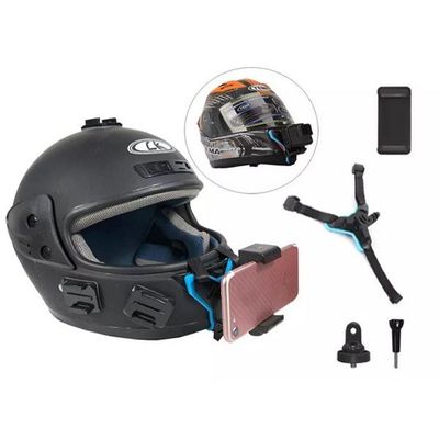 Helmet Chin Mount With Mobile holder (Action Camera Mount +Mobile Mount)_img_0