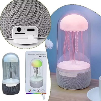 Creative Bluetooth Jellyfish Speaker with Colorful Octopus Lights_img_1
