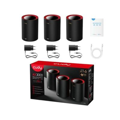 Cudy M3000 AX3000 2.5G Dual Band Wi-Fi 6 Mesh Router (3 Pack)_img_1