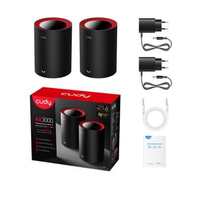 Cudy M3000 AX3000 2.5G Dual Band Wi-Fi 6 Mesh Router – (2-Pack)_img_1