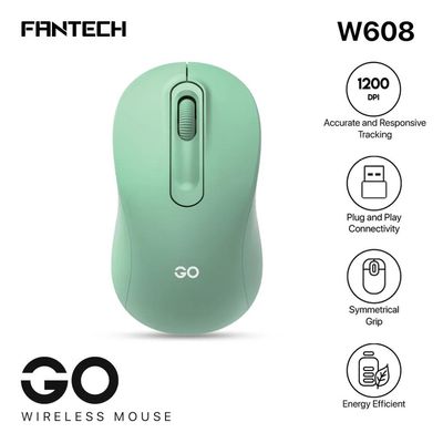 Fantech Go W608 Wireless Mouse – Green Color_img_2