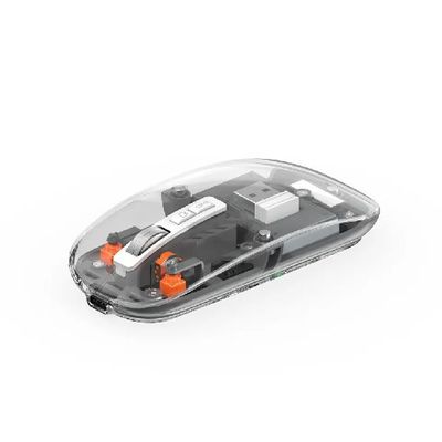 WIWU Crystal Transparent Wireless Mouse 2.4G- Grey Color_img_1