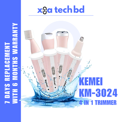 KEMEI KM-3024 Professional 4-in-1 shaver, trimmer for women_img_0