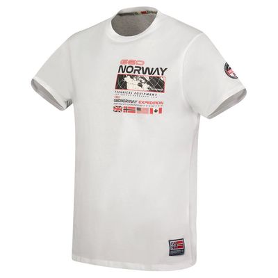 T-Shirt Men Short Sleeve with White Flag_img_1