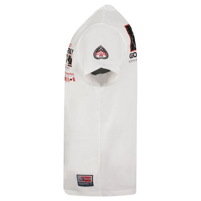 T-Shirt Men Short Sleeve with White Flag_img_2