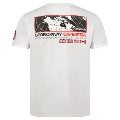 T-Shirt Men Short Sleeve with White Flag_img_4