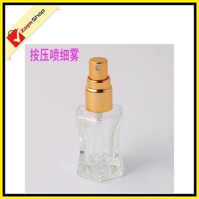 Empty Bottle 5ml Refillable Spray Atomizer Round Shape Transparent Glass Random Color 1pcs_img_2
