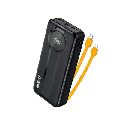 Geeoo P600 20000mAh 22.5W  Fast Charging Power Bank with Built-in Cable_img_0