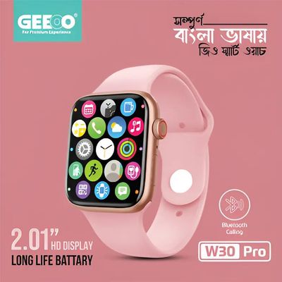 Geeoo W30 Pro Bluetooth Calling Smart watch – Pink_img_1