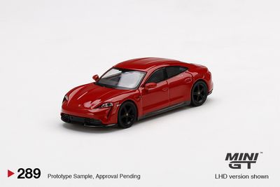 Mini GT 289 Porsche Taycan Turbo S Carmine Red 1:64_img_1