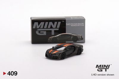 Mini GT 409 Bugatti Chiron Super Sport 300+ World Record 304.773 mph