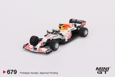 Mini GT 679 Red Bull RB16B #11 Sergio Pérez 2021 Turkish Grand Prix 3rd Place 1:64 Scale