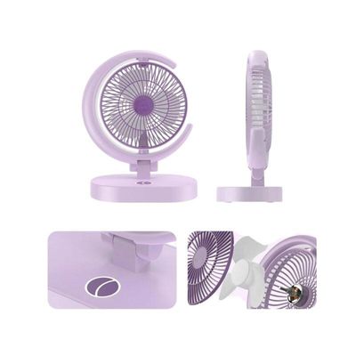 Indiana IRF-869C Foldable Desk Fan with LED Light – Purple_img_2