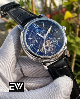 PATEK AUTO SILVER DIAL BLACK BELT V2_img_0