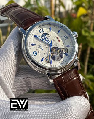 PATEK AUTO SILVER DIAL BROWN BELT V2_img_0