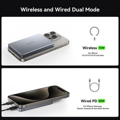 JR-PBM08 pro 20W 10000mAh magnetic wireless power bank – black_img_2
