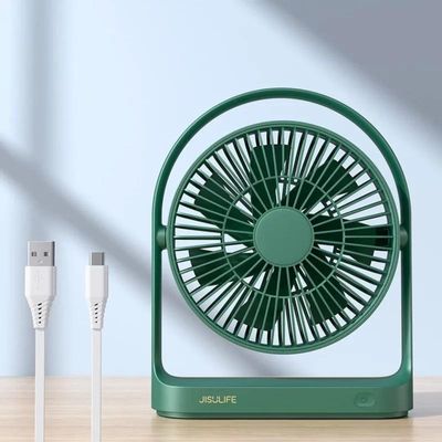 JISULIFE FA19 4000mAH USB Portable Rechargeable Fan – Green_img_1