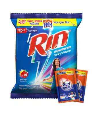 Rin Advanced Detergent Powder (Free Surf Excel Powder 50 gm & 20 gm)_img_0