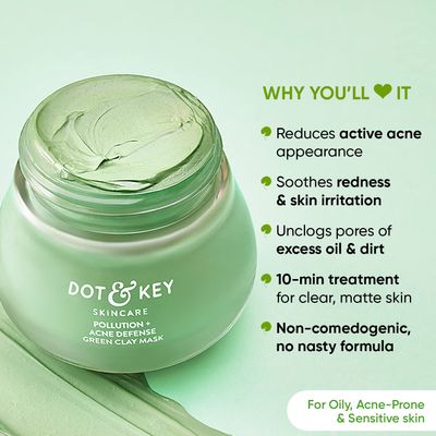 Dot & Key Pollution + Acne Defense Green Clay Mask_img_1