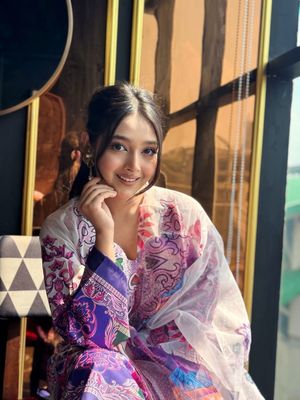 Taranga Premium Digital Print Three Piece – Dubai Silk Edition