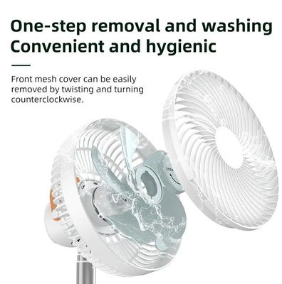 P6 Rechargeable USB Desktop Fan- White ._img_3
