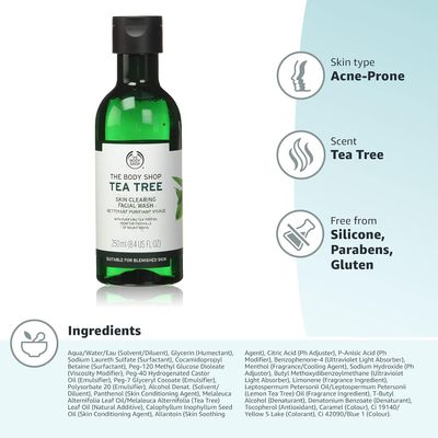 The Body Shop Tea Tree Skin Clearing Facial Wash – 250ml_img_4