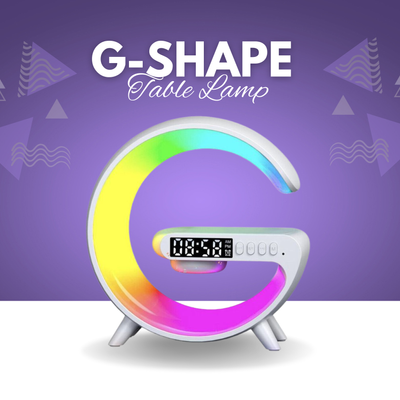 Smart G-Shape Table Lamp with Wireless Charger and Alarm Clock – G63