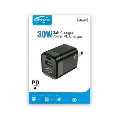 MOXX MC30 Power PD 30W Adapter Type-C & USB+A Port_img_1