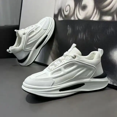 Men's 2024 New Vulcanized Summer Breathable Versatile Platform Elevated Sports Casual Shoes Men Outdoor Sneakers_img_1