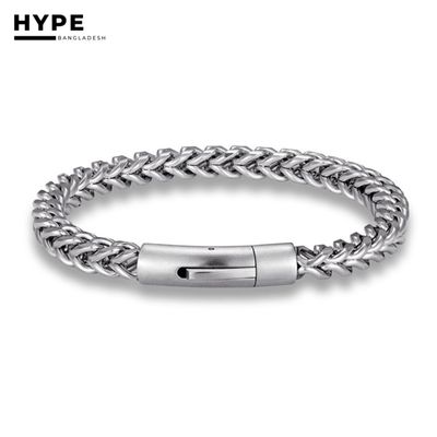 Stainless steel magnetic lock bracelet for men_img_8