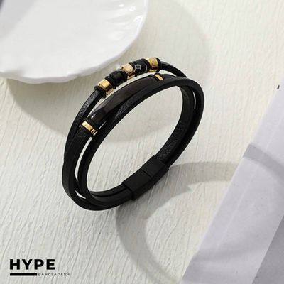 Leather Bracelet for men with magnetic closure_img_1